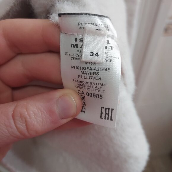 Isabel Marant White Mayers Cutout Mock Neck Peekaboo Sweater - Picture 4 of 7